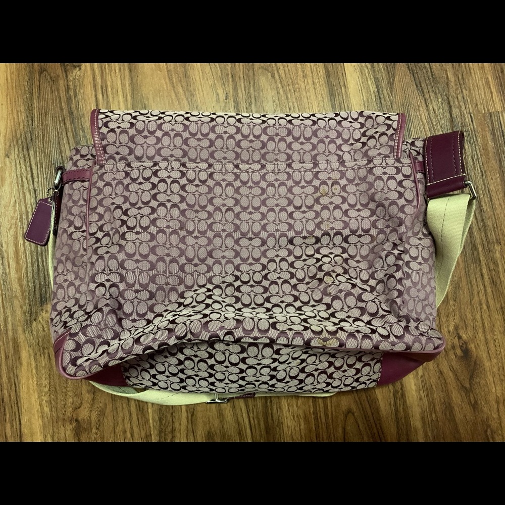 Coach Laptop Bag: Plum - Picture 5 of 5